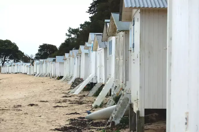 Les cabines de la plage des Dames à Noirmoutier-en-Île