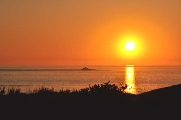 Coucher de soleil sur la pointe du Van dans le Finistère