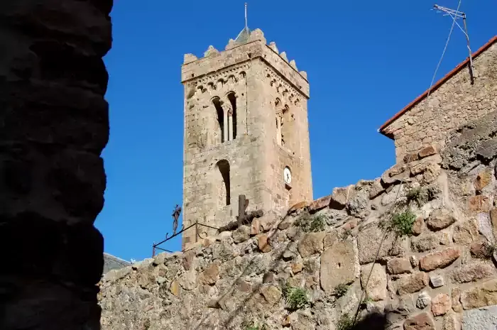 L'église de style roman Sainte-Marie de Coustouges