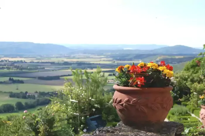 Paysage sur le Tricastin depuis La-Garde-Adhémar