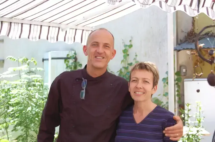 Virginie et René proprietaires du restaurant La Prise d'Alzeau